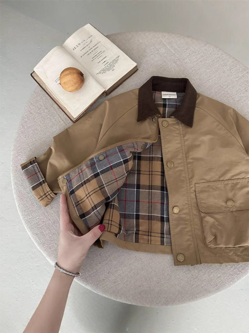 Children's Plaid Coat