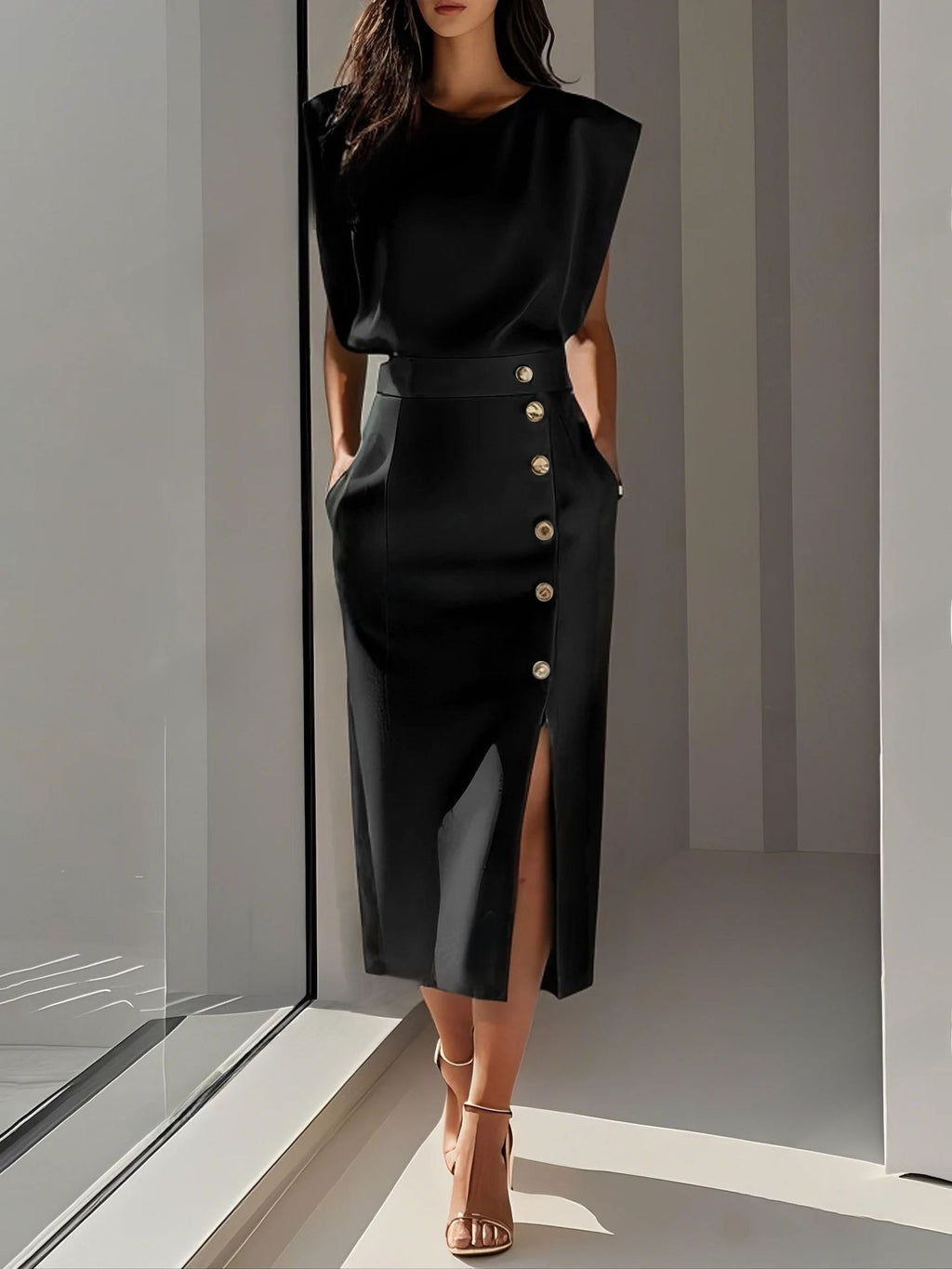 Women's Solid Color Summer Dress