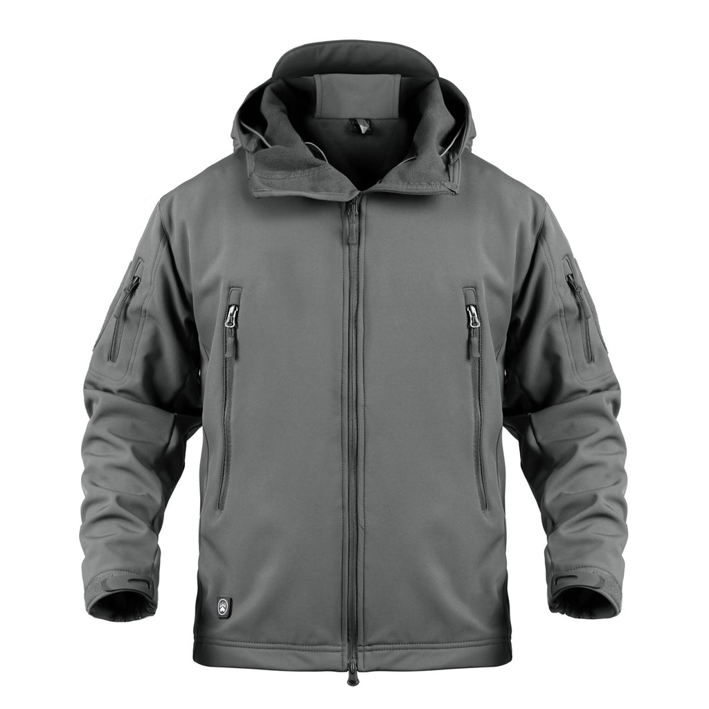 Hooded Camouflage Jacket with Fleece Lining
