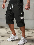 Men's Summer Cargo Shorts Straight Cropped Pants