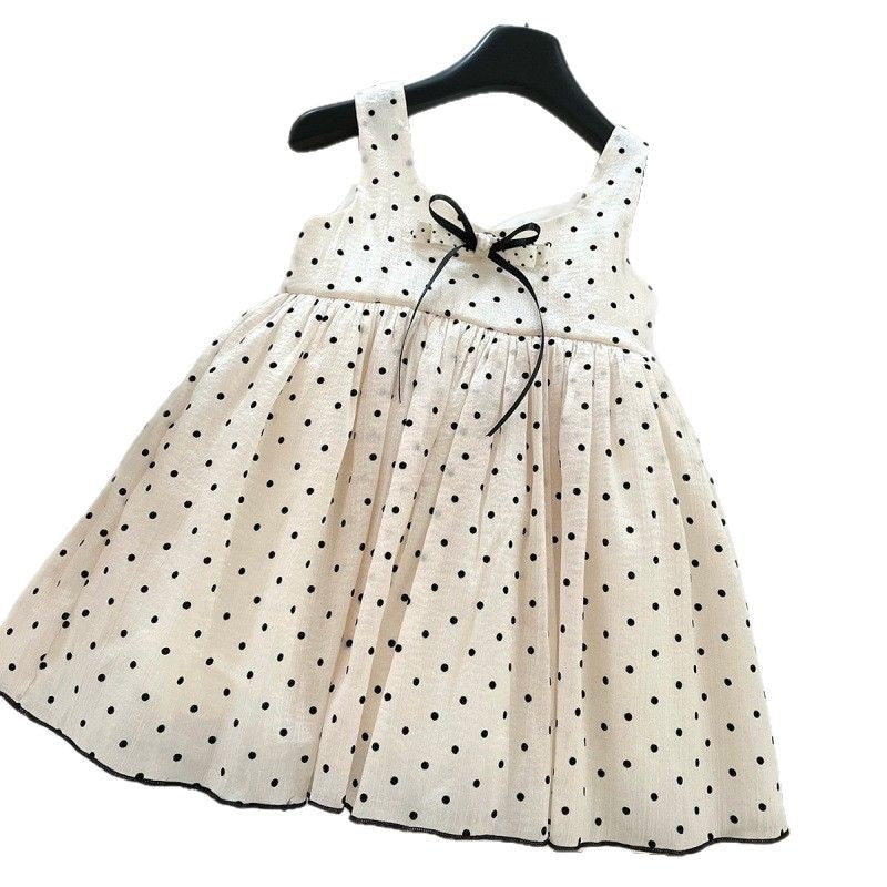 Pearl Polka Dot Princess Dress for Girls
