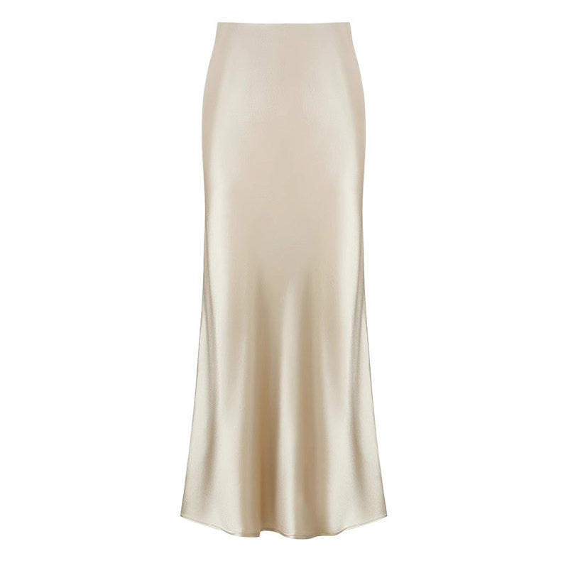 Lace half-length skirt
