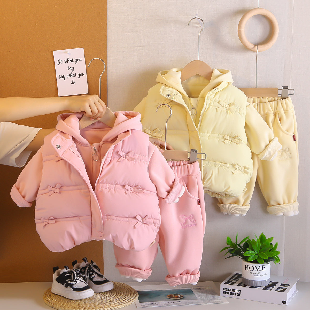 Baby Girl Winter Vest Set