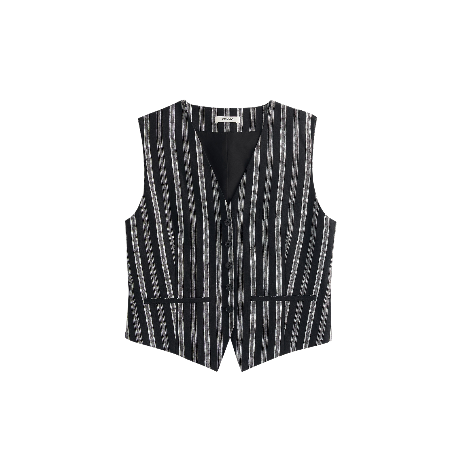 V-neck women's suit vest