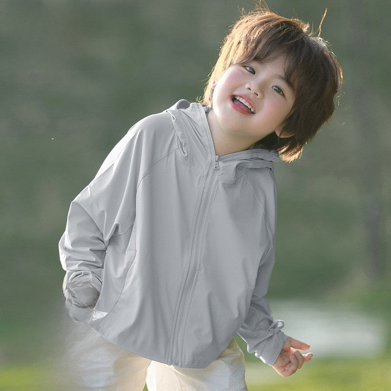 Children's Lightweight UV Protection Hooded Jacket