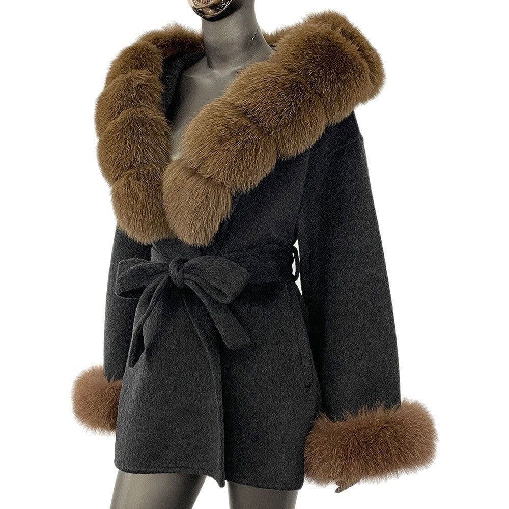 Double-Sided Wool Coat Women's Woolen Coat