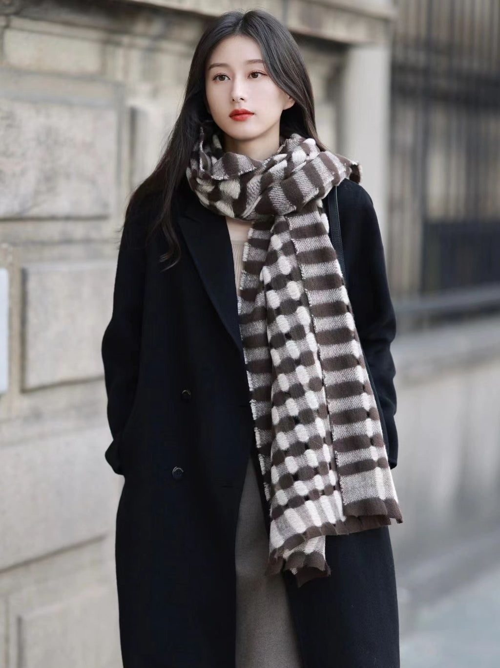 Women's Double-Sided Wool Cashmere Mid-Length Coat