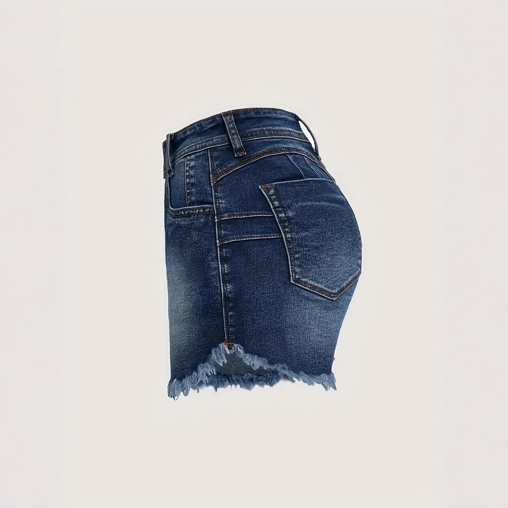 High waist Denim shorts