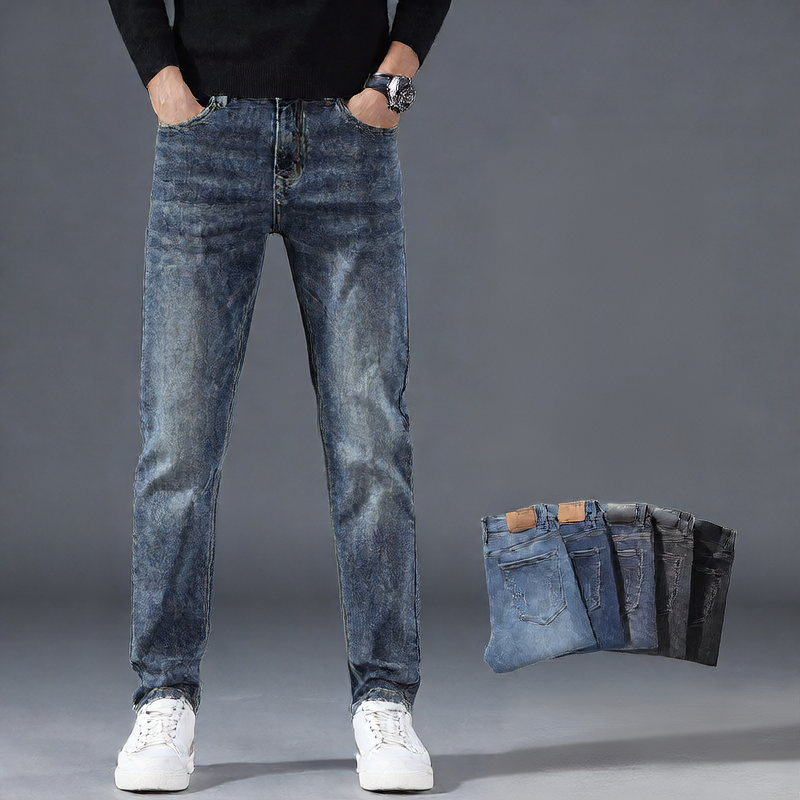 Men's straight-leg jeans