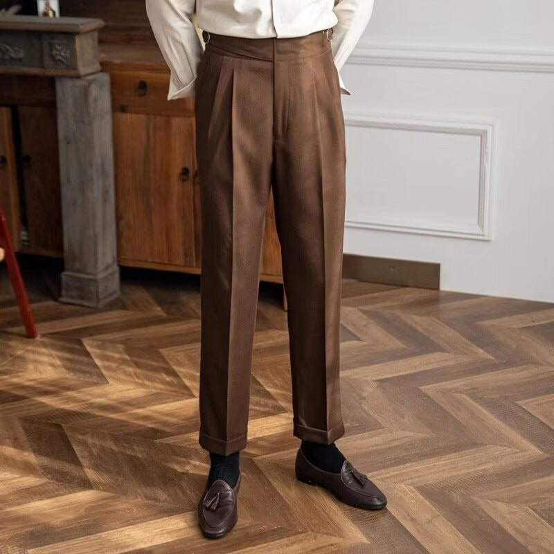 High Waist Straight Leg Business Casual Trousers