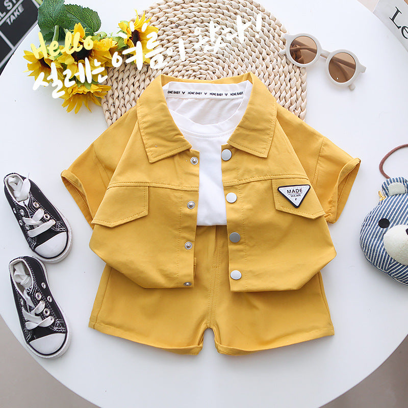 Boys' Short Sleeve Shirt and Pants Set
