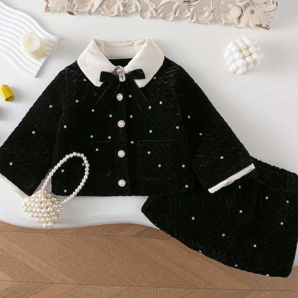 Girls' Plaid Winter Skirt - Two-piece set skirt suit
