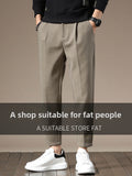 Men's Straight Leg Wool Casual Trousers
