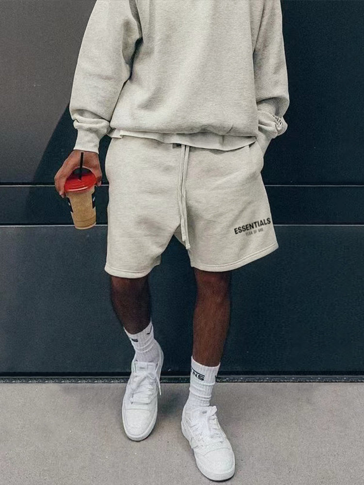 Pure cotton loose shorts