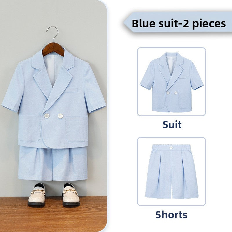 Boys' Short Sleeve Suit Shorts