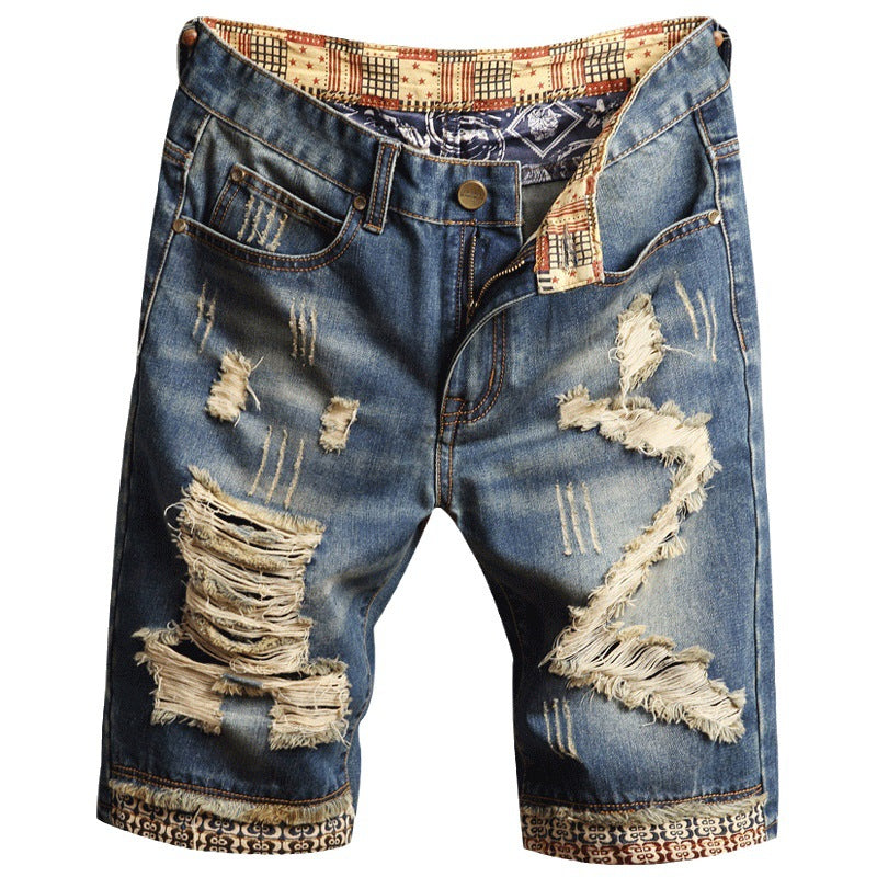Men's denim shorts