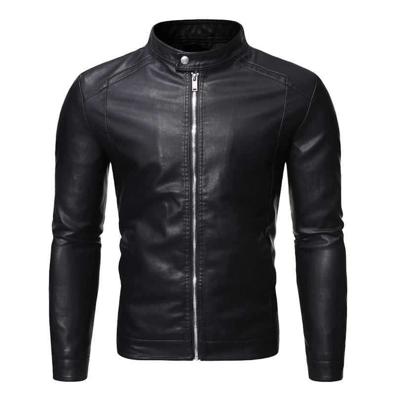 PU Leather Jacket Business Casual
