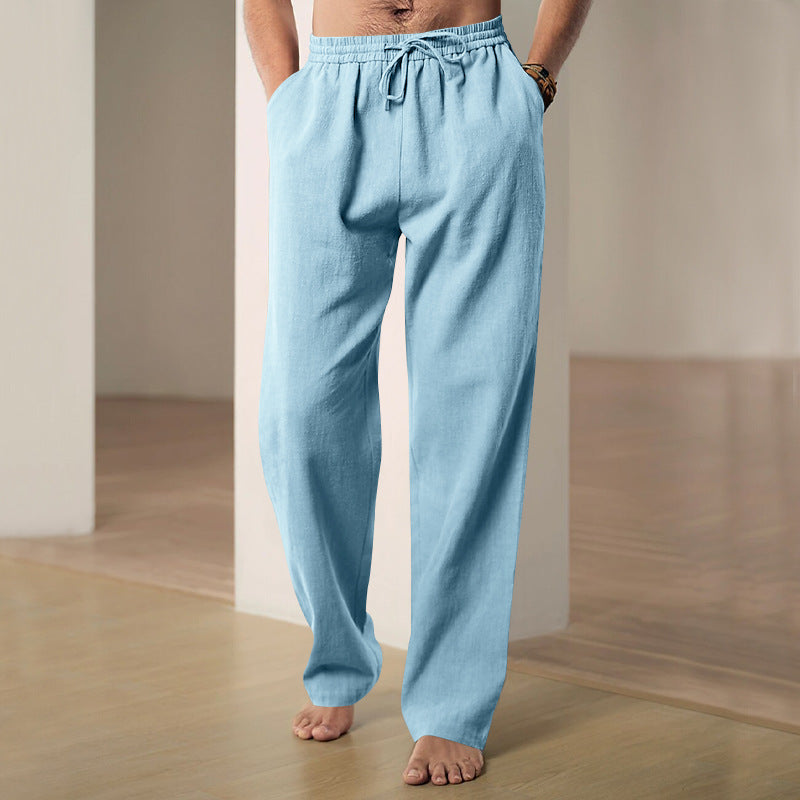 Men's Breathable Linen Casual Sports Trousers