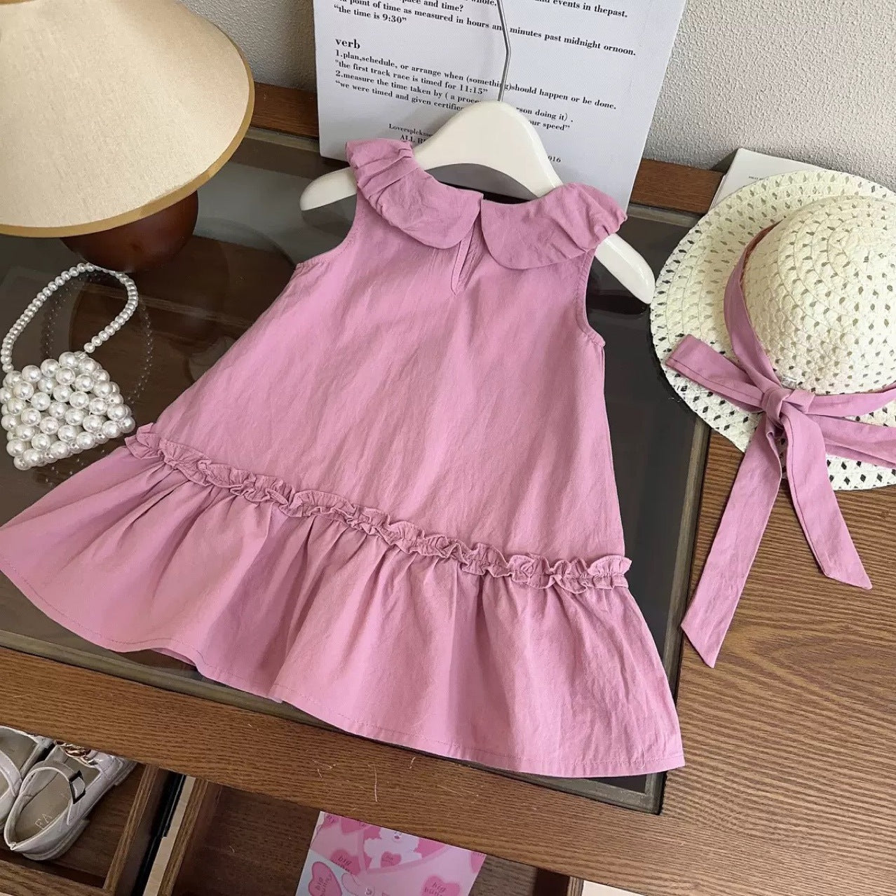 Girls' Sleeveless A-Line Dress