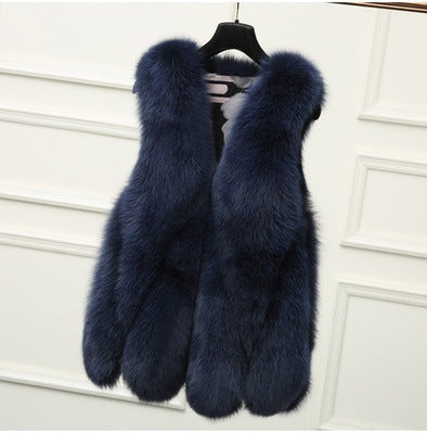 Faux fur vest
