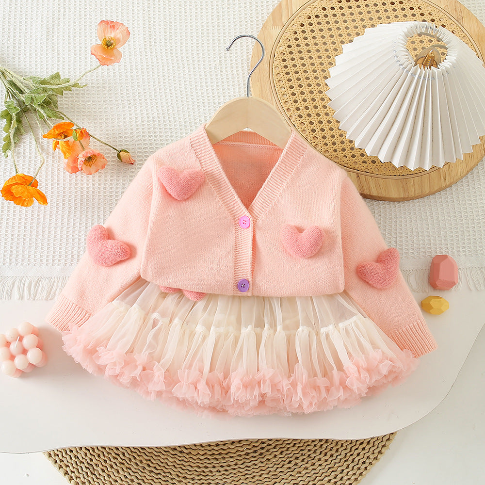 Girls' Knit Cardigan