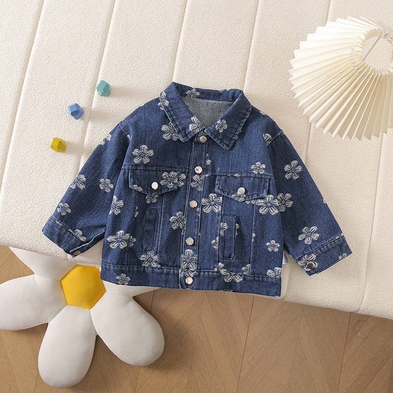 Children's Floral Denim Jacket