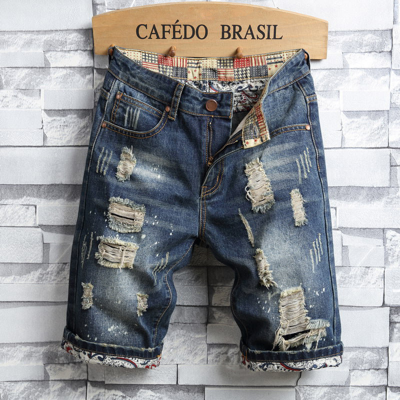Men's denim shorts