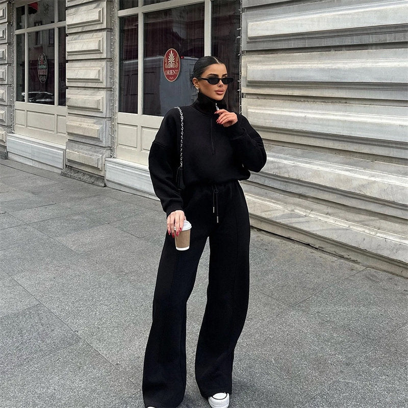 Women's Tweed Sport Suit Two-Piece Set