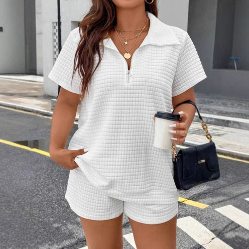 Women's Jacquard Casual Two-Piece Set