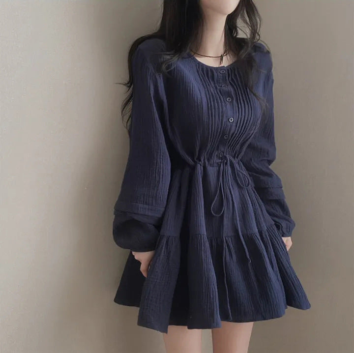 French-style patchwork dress