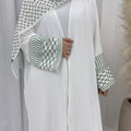 Embroidered tassel cardigan robe