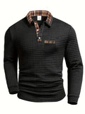 Classic Checkered Mens Polo Shirt