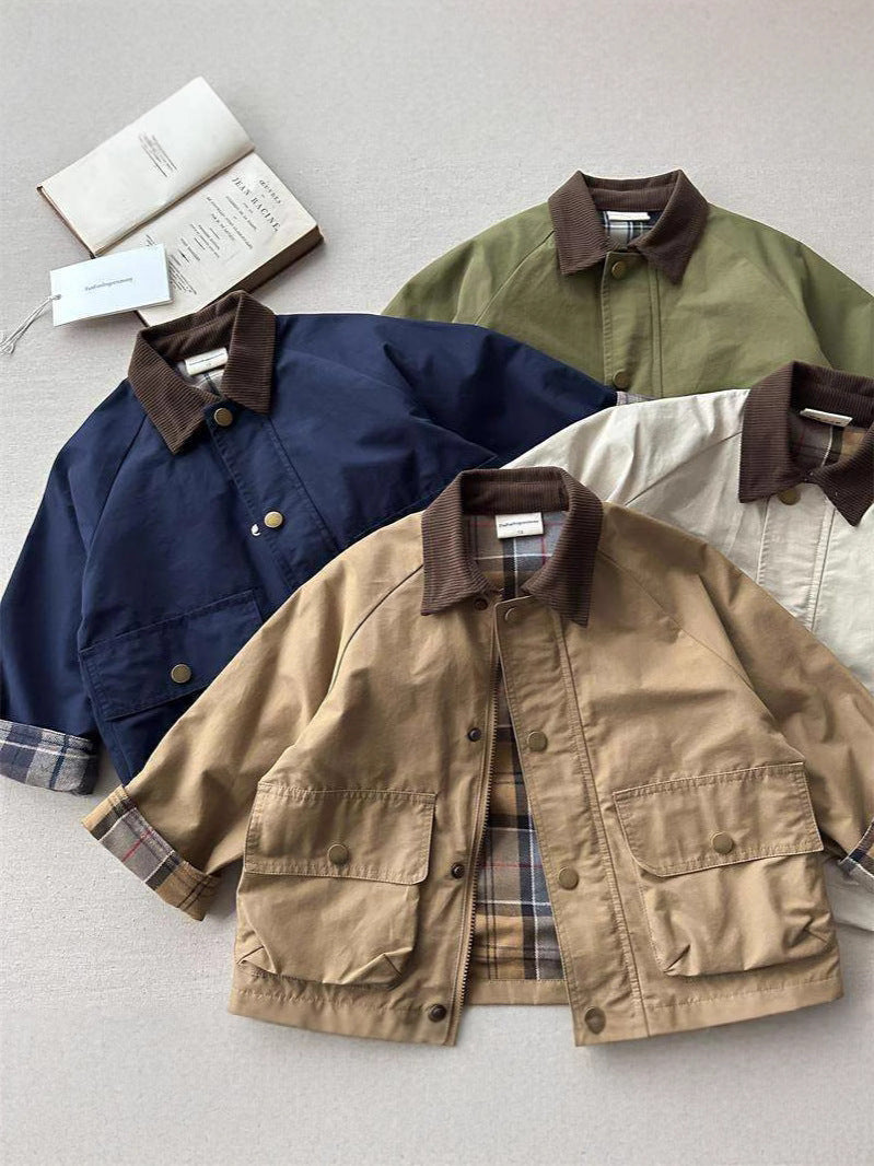 Children's Plaid Coat