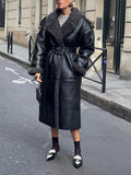 Fur-coated overcoat