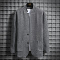 Men's Stand Collar Knit Sweater