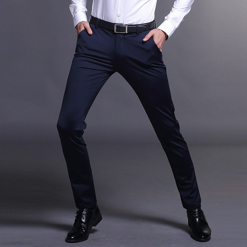 Men's casual stretch slim-fit skinny trousers