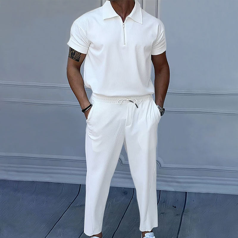 Men plus size men's solid color suit