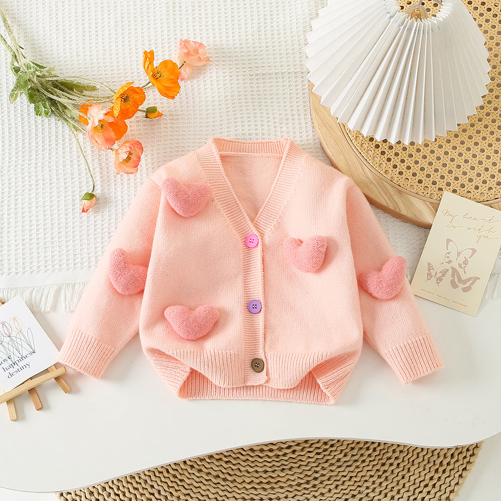 Girls' Knit Cardigan