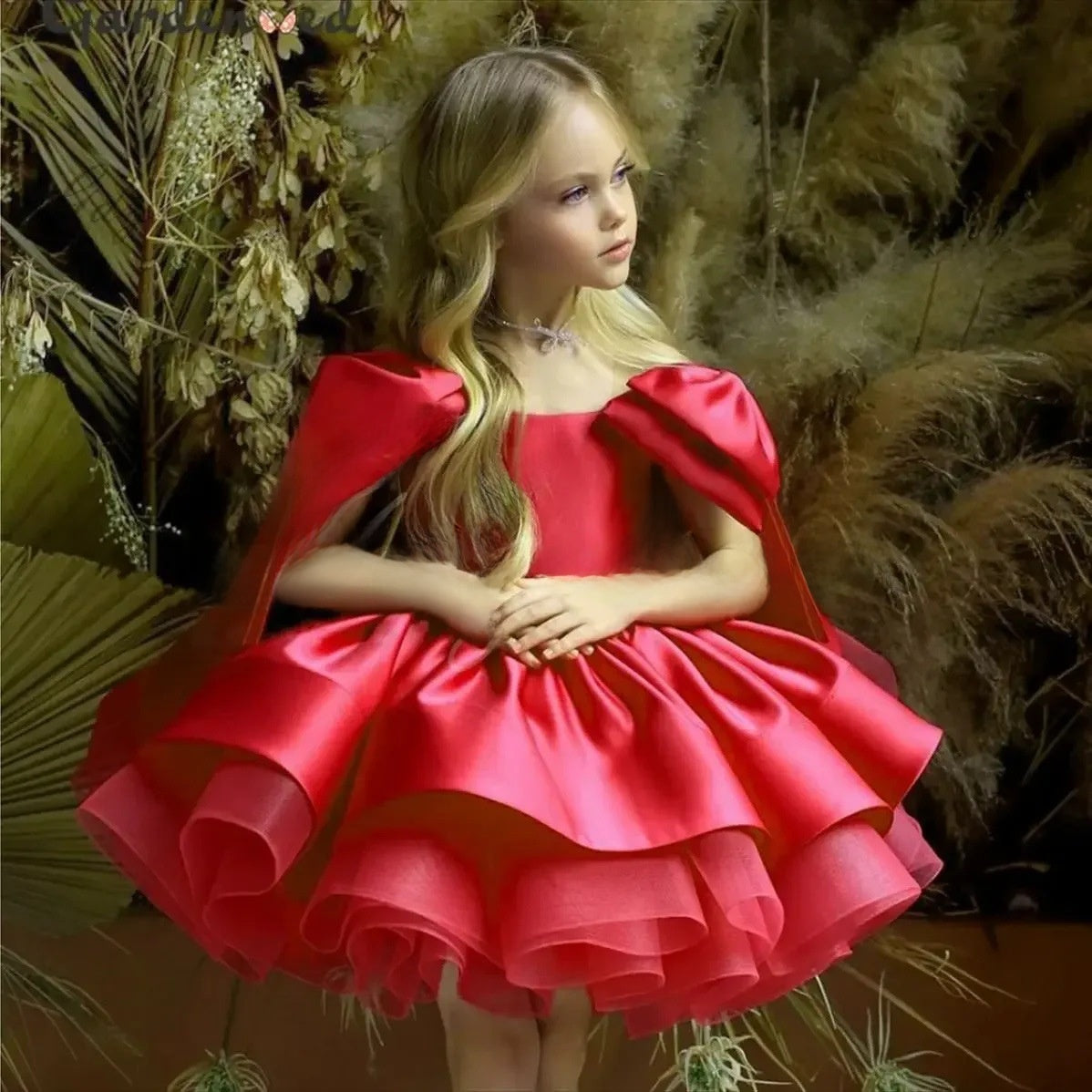 Girl's Princess Puff Sleeve Dress