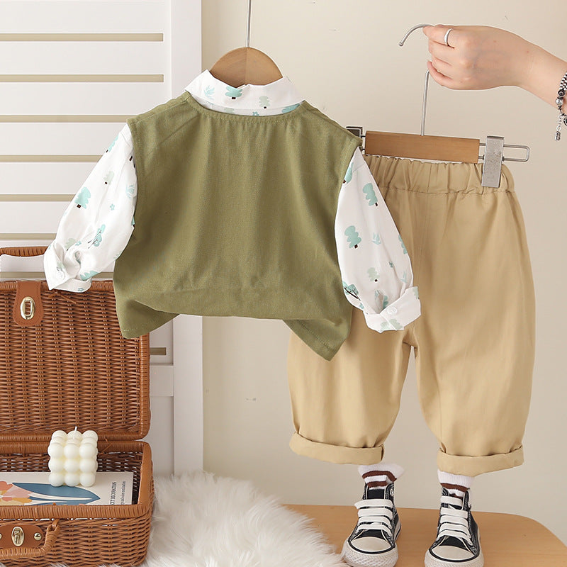 Boys' Autumn Three-Piece Suit