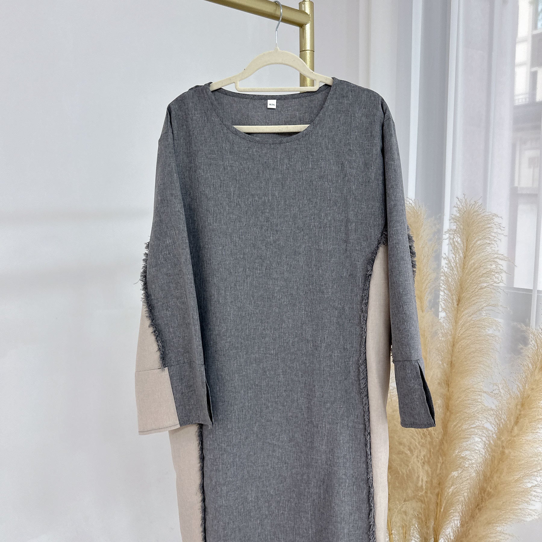 Elegant robe set dress, belt, and cardigan
