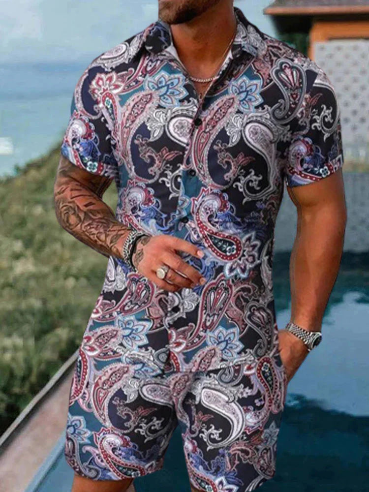 Shirt and shorts set, polo shirt
