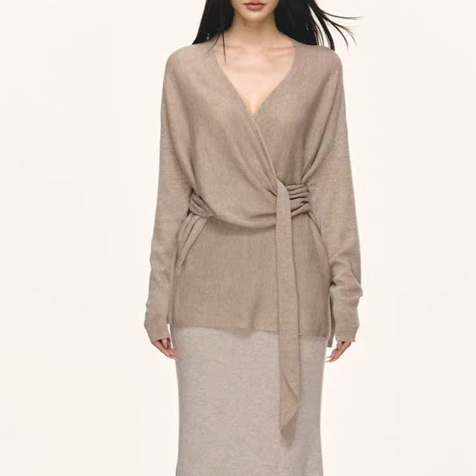 Womens Knitted Suit - Top and Skirt