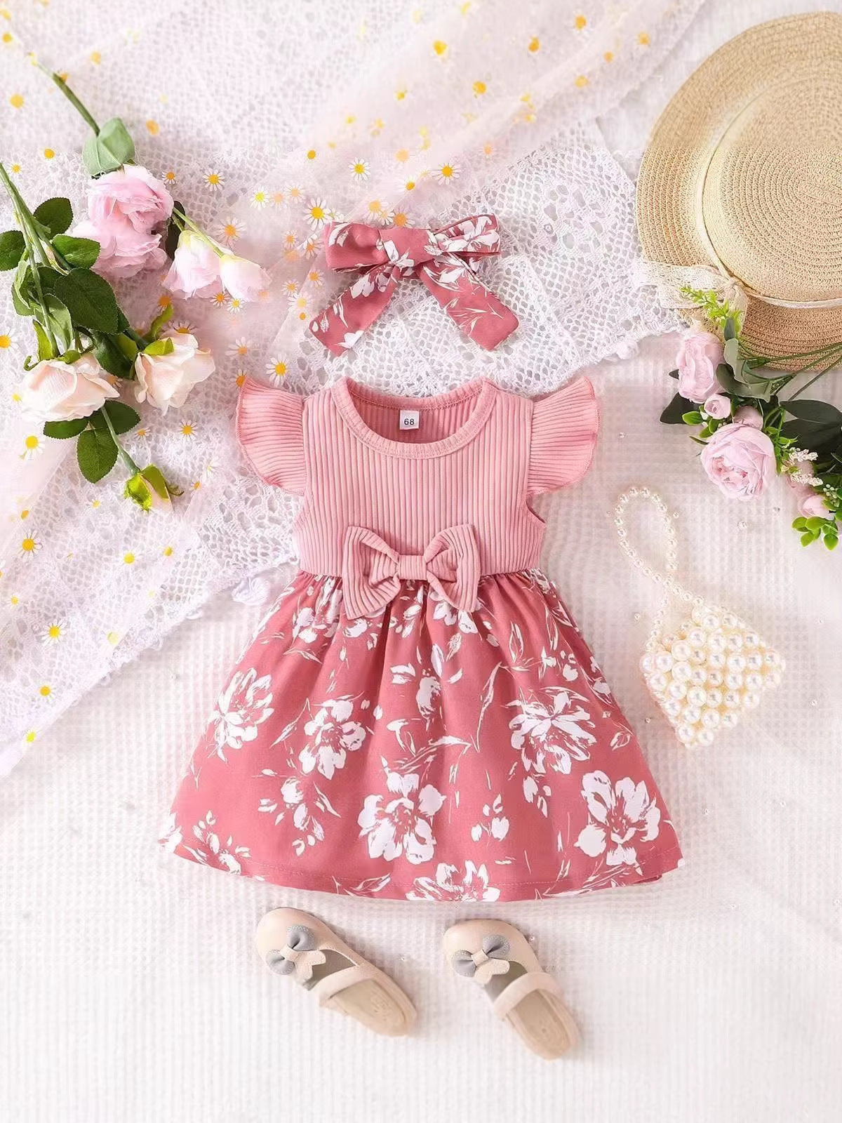 Girls' Floral Princess Dress