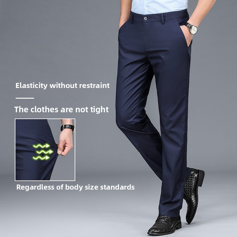 Men's casual non-stretch trousers