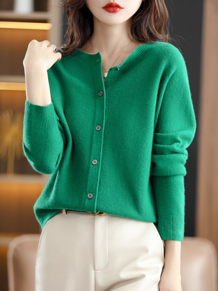Women's Wool Knit Cardigan