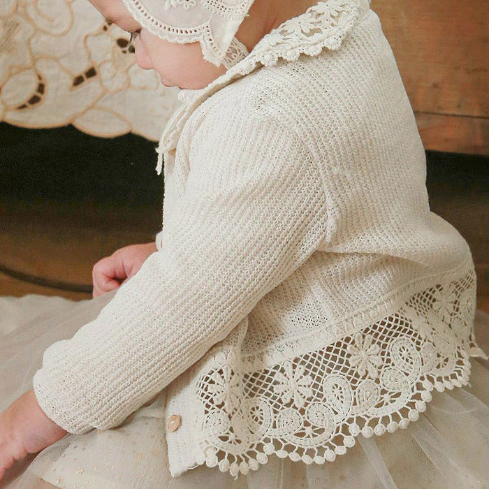 Girls' Baby Infant Lace Air-conditioning Shirt ins Casual Sun-protective Clothing Cardigan Jacket All-match Cardigan