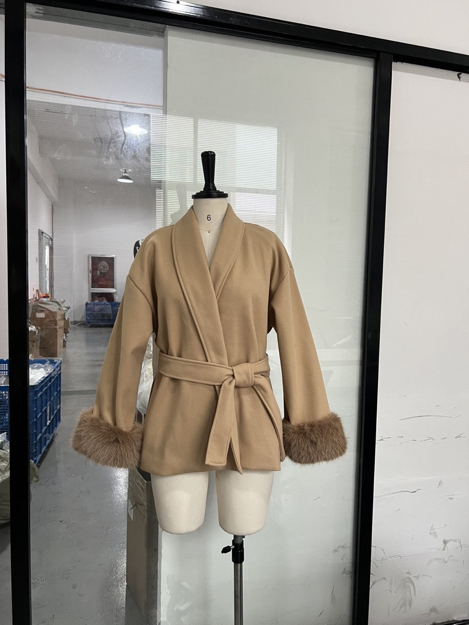 Women's Wool Blend Mid-Length Coat