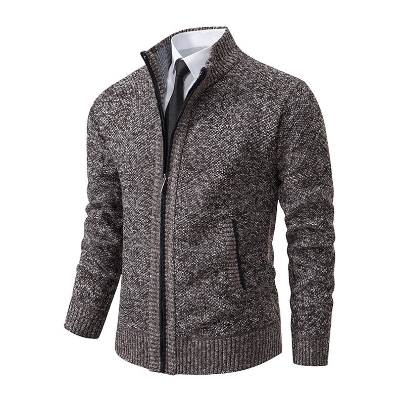 Men's Stand Collar Cardigan