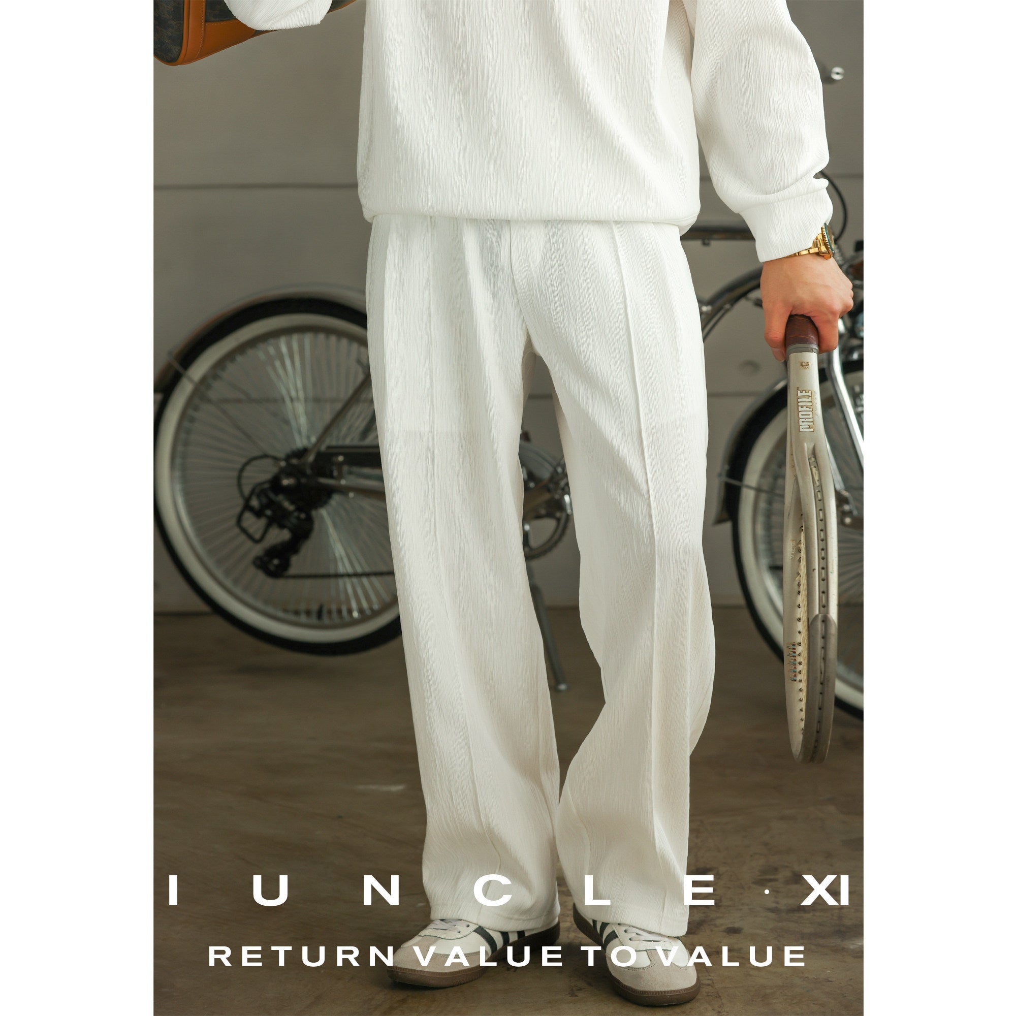 Men's Polo Long Sleeve Sports Suit - Polo Top and Pants